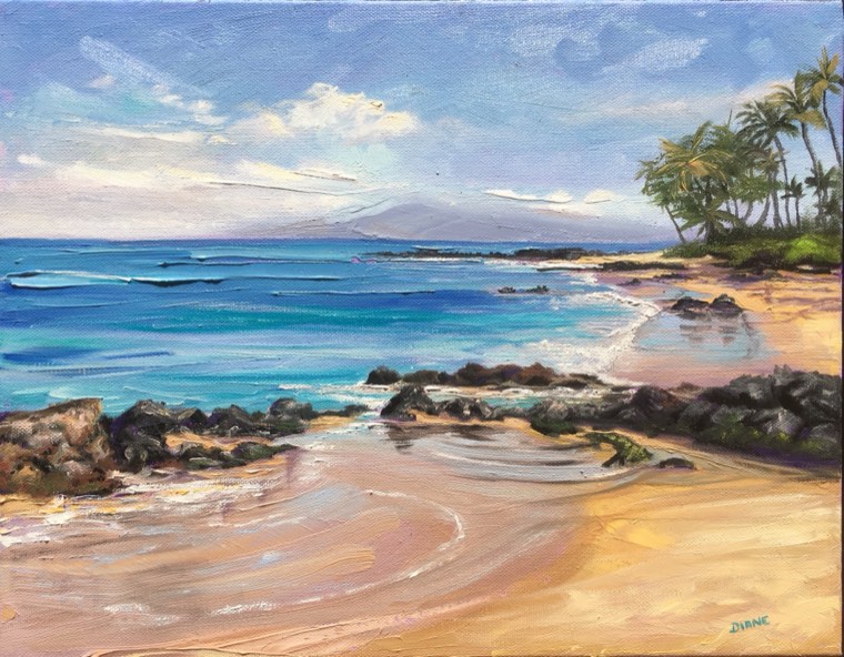 Mokapu Beach Morning Walk by Diane Snoey Appler