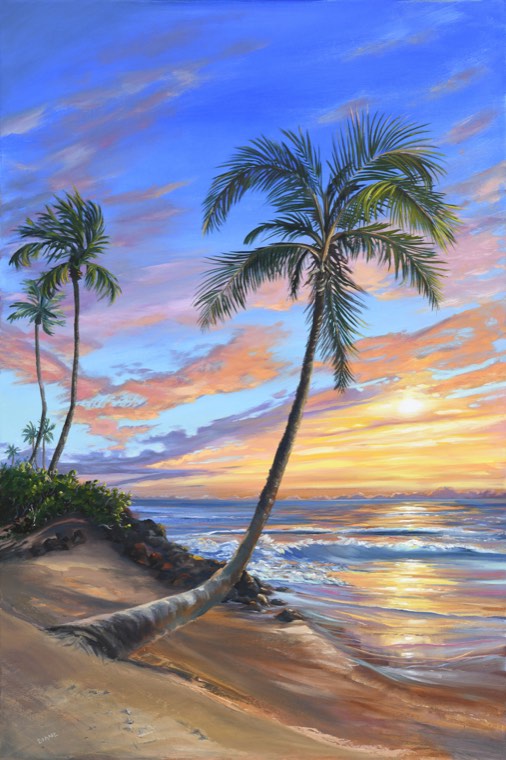 Sunset Palms by Diane Snoey Appler