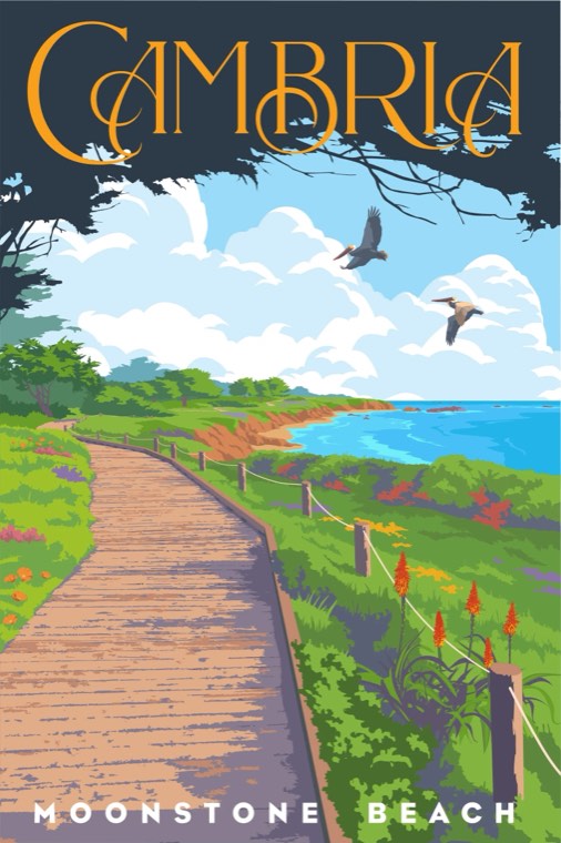 Cambria Moonstone Boardwalk by Steve Thomas