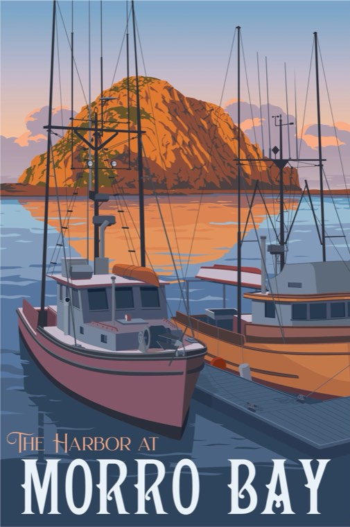 The Harbor at Morro Bay by Steve Thomas